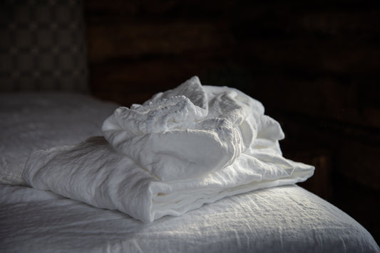 Natural White Linen Sheet