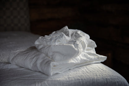Natural White Linen Sheet