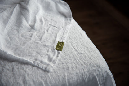 Natural White Linen Sheet