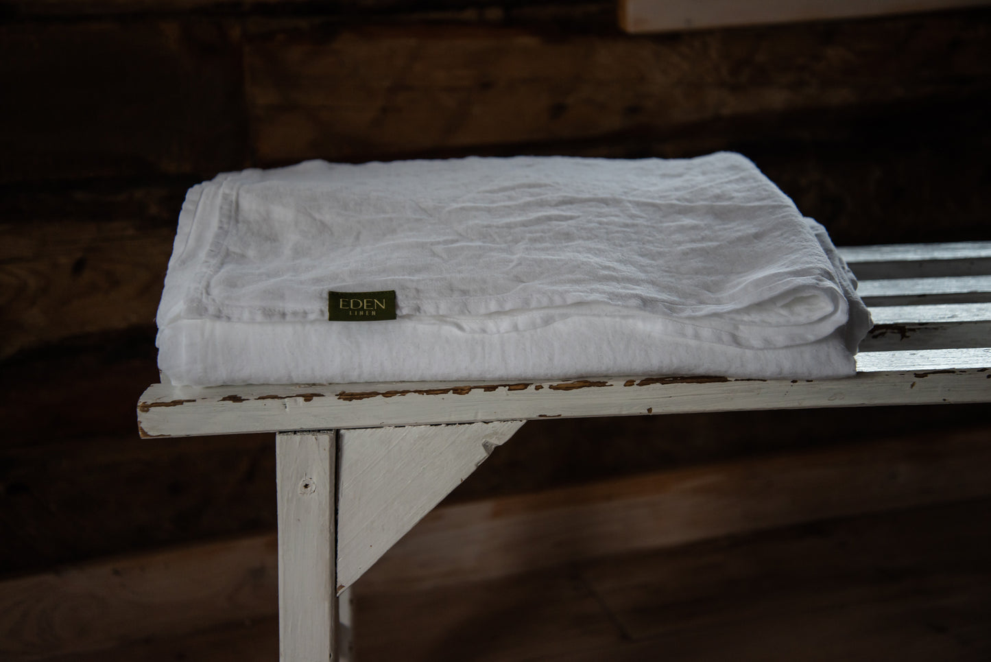 Natural White Linen Sheet