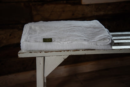 Natural White Linen Sheet