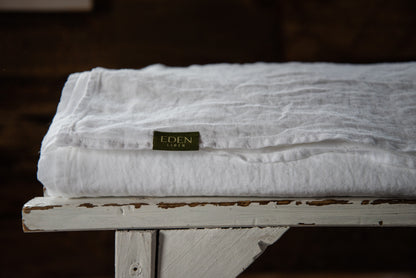 Natural White Linen Sheet