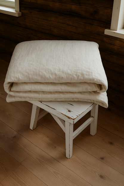 Ivory Linen Sheet