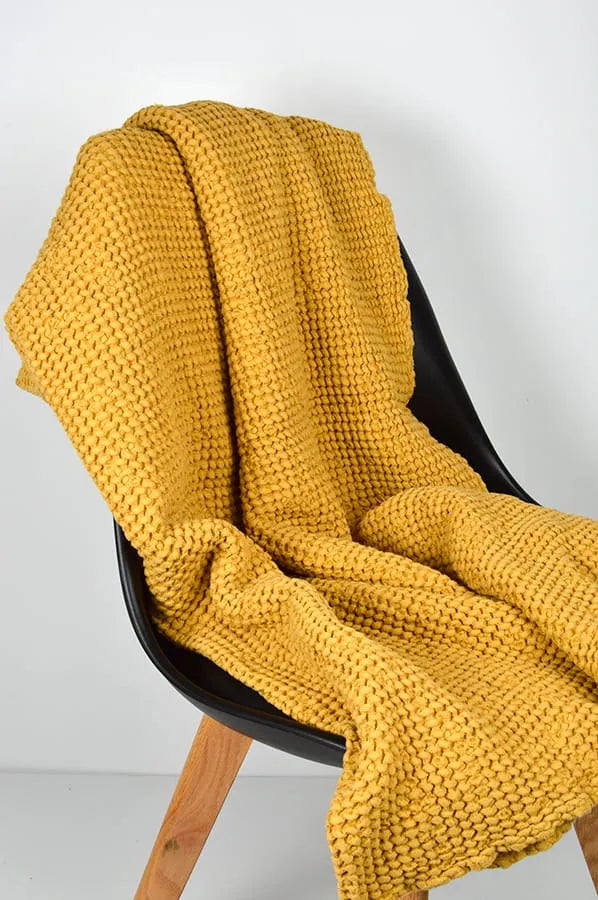 Mustard Waffle Towel
