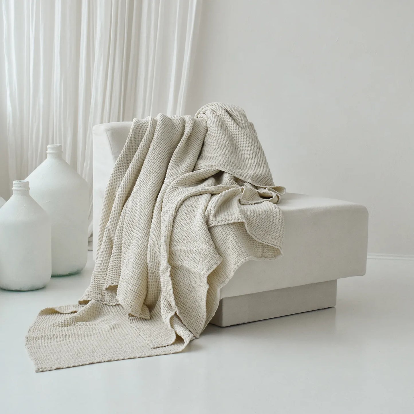 Ivory Bedspread / Throw