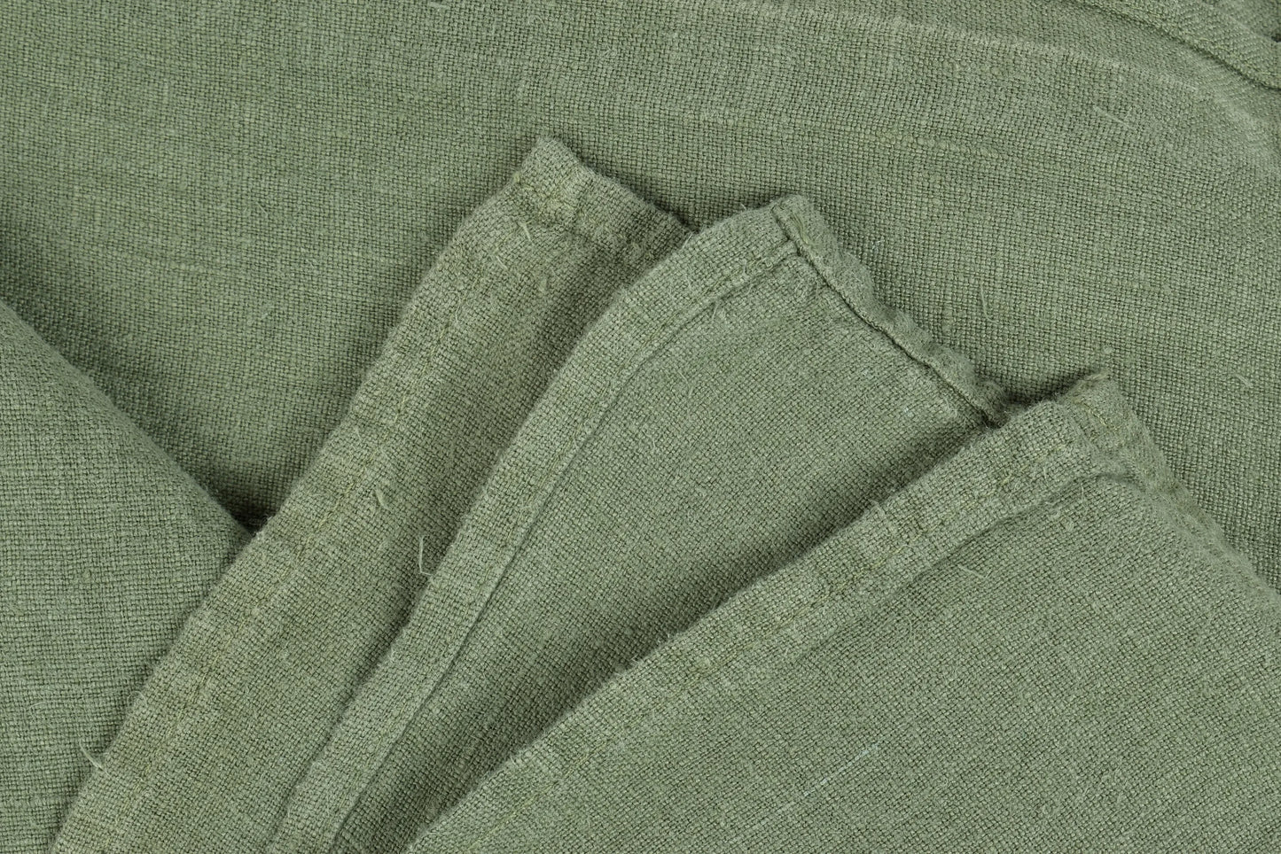 Forest Green Linen Sheet